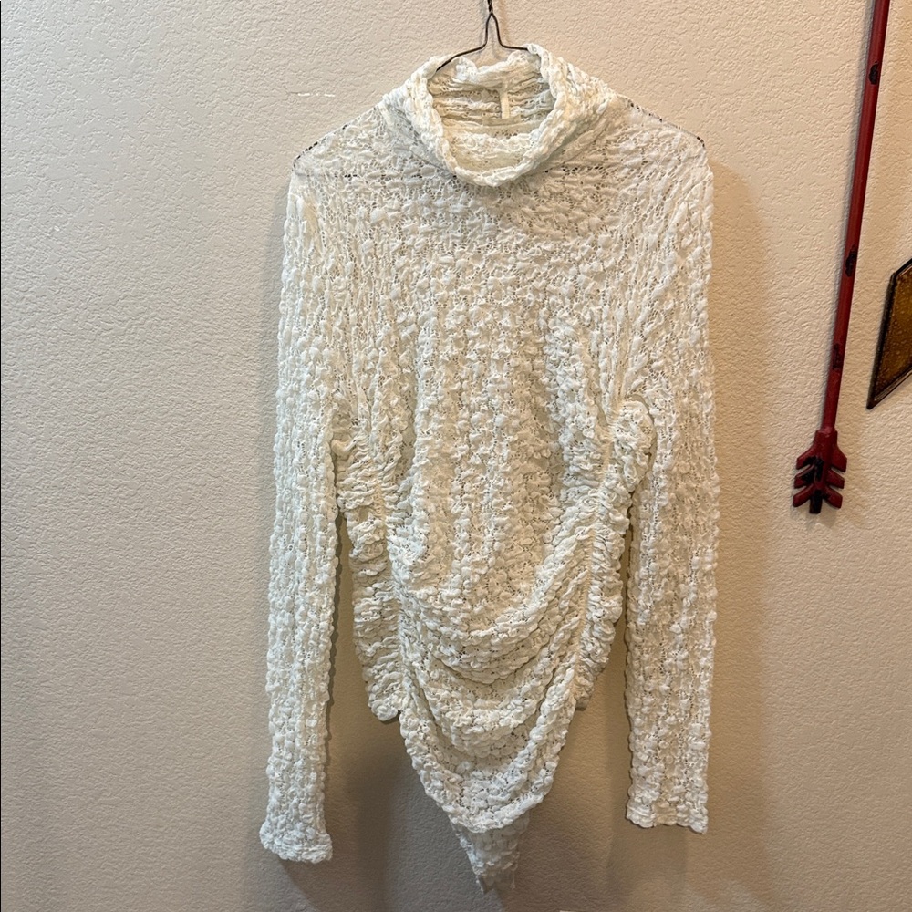 Elegant White Turtleneck Sweater